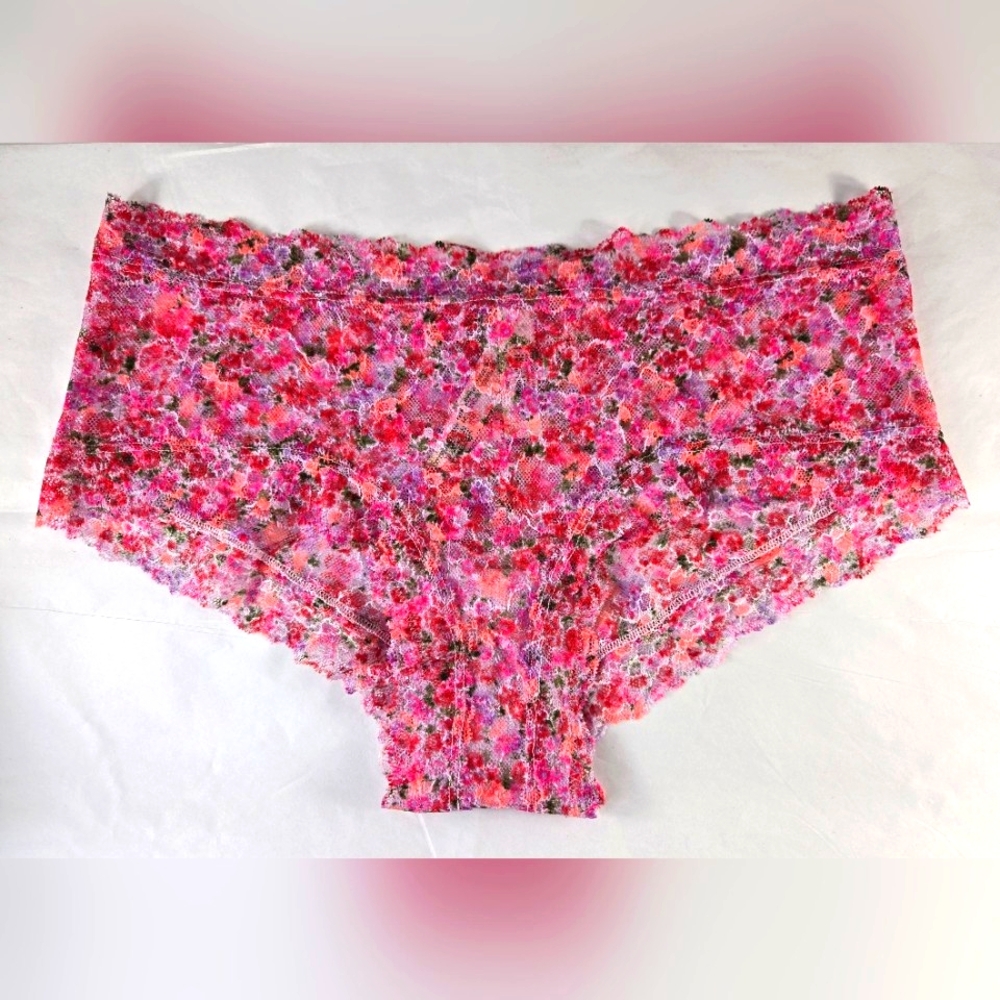 Victoria's Secret The Lacie Lace Cheeky Panty Multicolor Women's Size Large